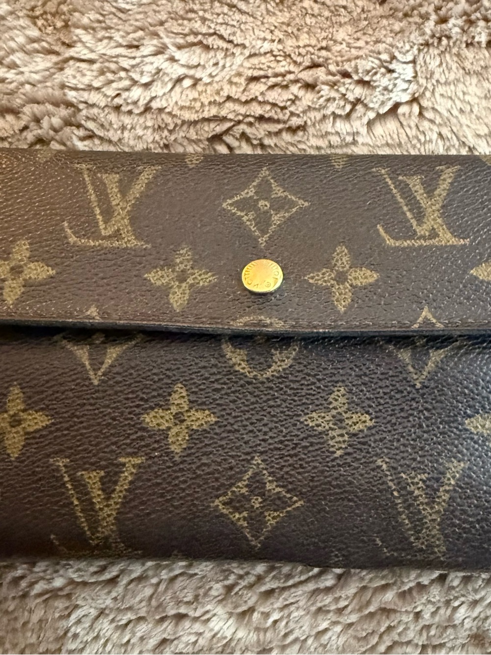 Louis Vuitton Sarah Wallet Brown Monogram